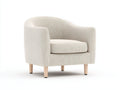 Poltrona - Tessuto - 79 x 82 x 78 cm - Beige chiaro - Stile minimalista