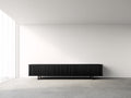 Mobile ingresso - Legno - 220 x 40 x 61 cm - Nero - Stile contemporaneo