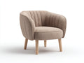 Poltrona - Tessuto - 78 x 81 x 77 cm - Beige tortora - Stile scandinavo