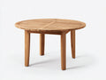 Tavolo da giardino - Legno massello - 120x120x75 cm - Marrone naturale - Stile classico contemporaneo